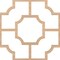 Ekena Millwork 33W x 33H x 14T Small Bradley Decorative Fretwork Wood Ceiling Panels, Hickory CELW33X33X0250BRDHI - alternate 6